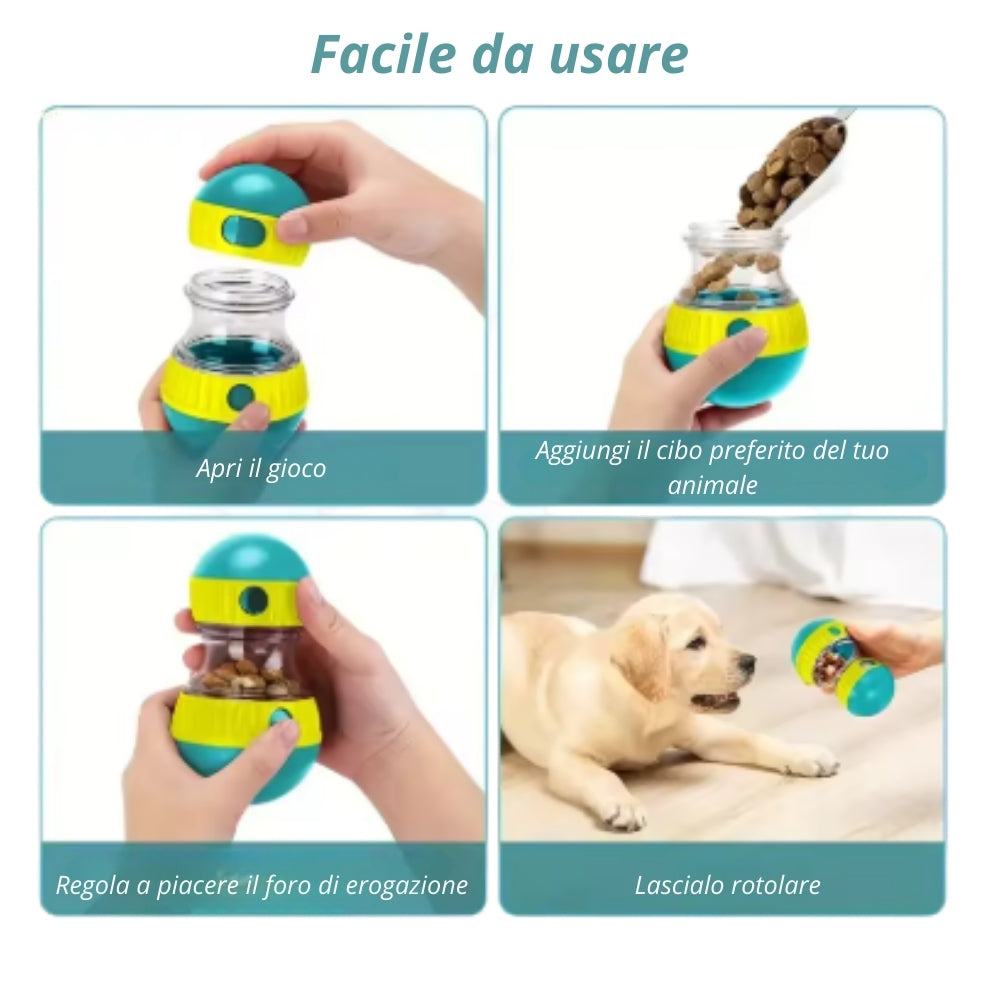 SnackRoll™ – Gioco Interattivo Dispenser di Crocchette per cani