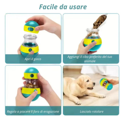 SnackRoll™ – Gioco Interattivo Dispenser di Crocchette per cani